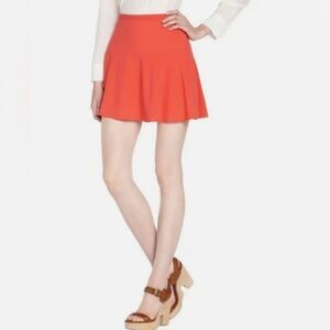 BCBGMAXAZRIA BRIGHT POPPY RED LUCY A-LINE SKIRT SIZE SMALL NWOT